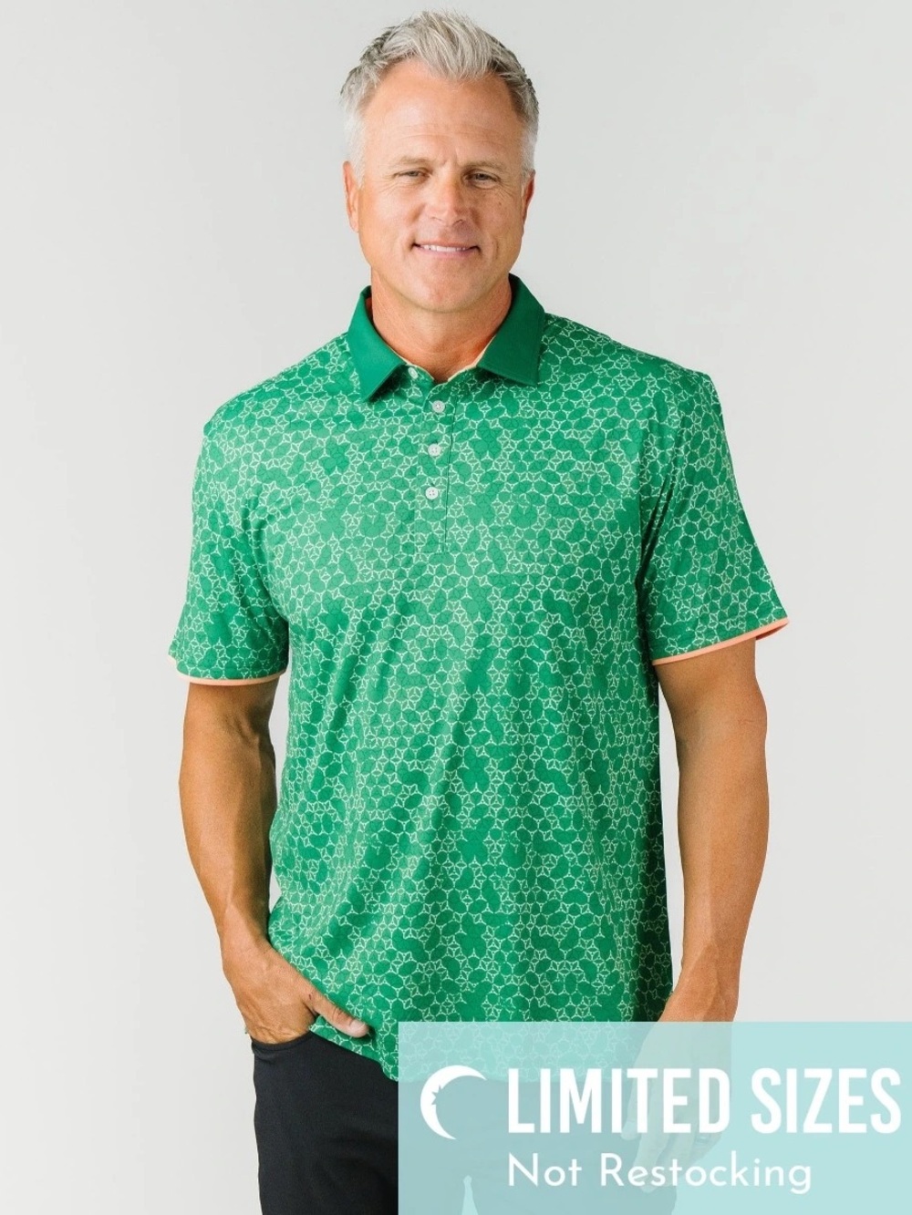 Zyia Men's Green Carmel Sands Polo